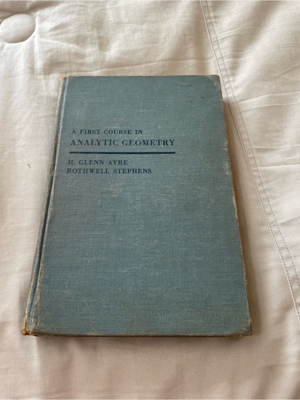 A First Course in Analytic Geometry - Cloth Hardcover vintage